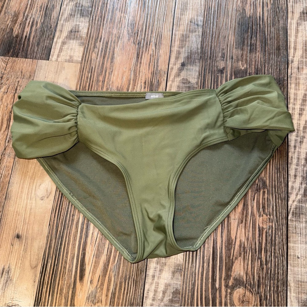 Aerie Bikini Swim Bottoms Size Large in Green